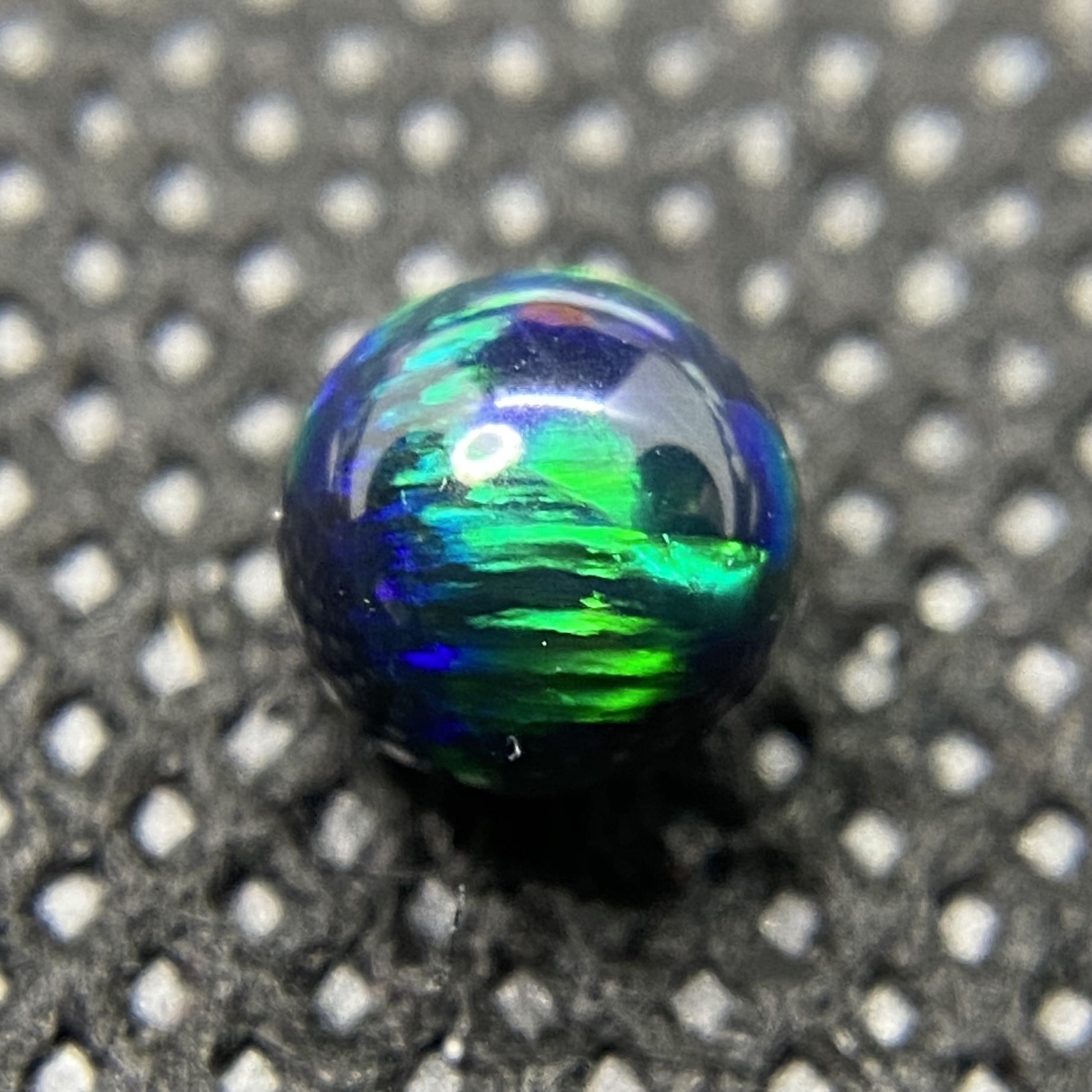 6mm Black Emerald Sphere